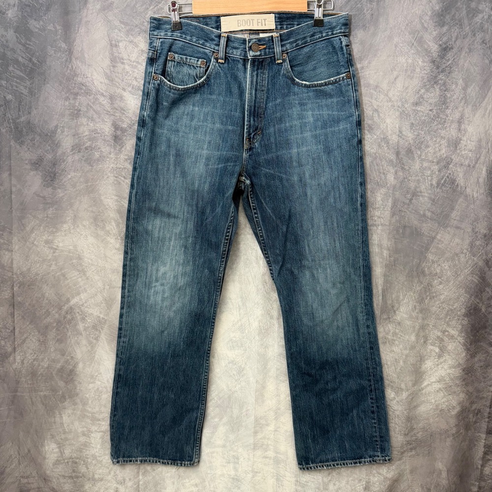 Gap 1969 Boot Fit Jeans Mens 31x30 Blue Denim Made in USA Vintage 174463-00-1